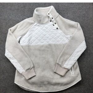 Women's Cream Quilted Sweater